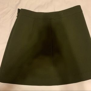 Military green skirt